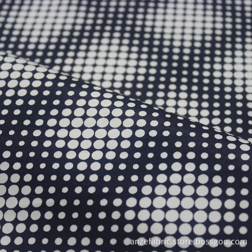 Black white polka dot 100% cotton sateen fabric